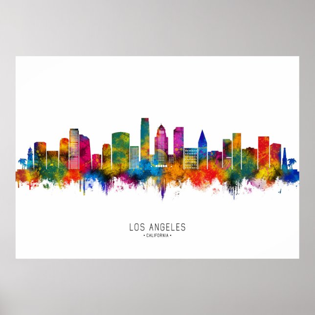 Los Angeles California Siluett Poster (Framsidan)
