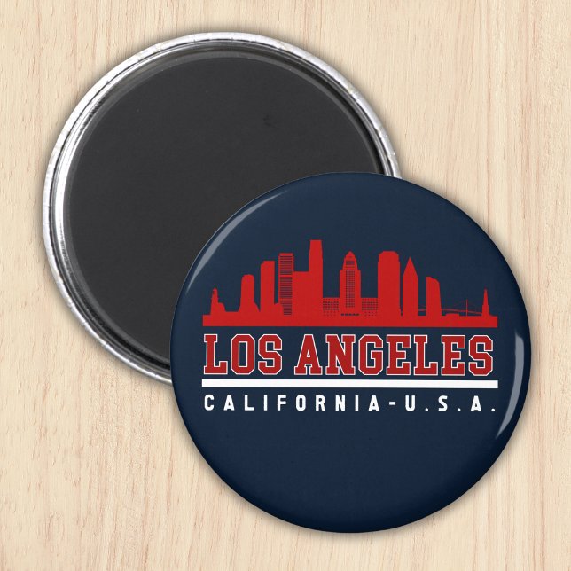 Los Angeles California Skyline City Magnet (Skapare uppladdad)