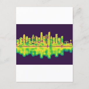 Los Angeles California Skyline Helg Vykort