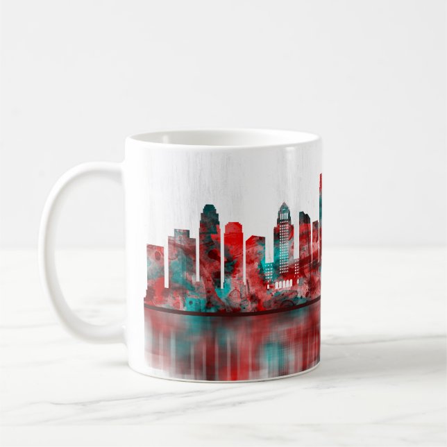 Los Angeles California Skyline Kaffemugg (Vänster)