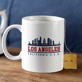 Los Angeles California Skyline View Kaffemugg