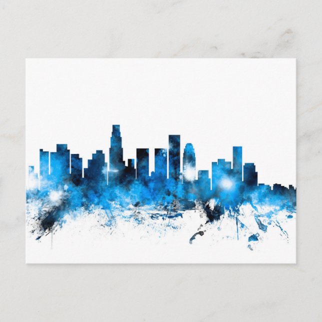 Los Angeles California Skyline Vykort (Framsida)