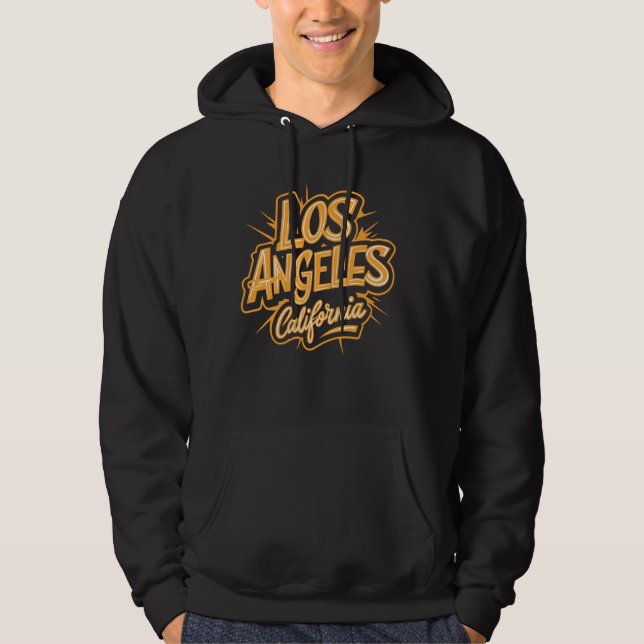 Los Angeles California Souvenir Hoodie (Framsida)