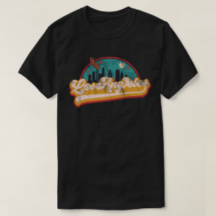 Los Angeles California Stadssiluett T Shirt
