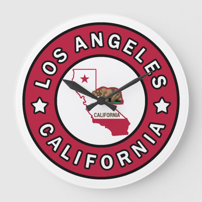 Los Angeles California Stor Klocka (Framsida)