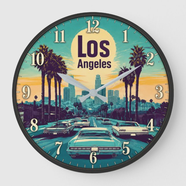 Los Angeles California Stor Klocka (Framsida)