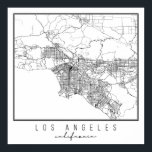 Los Angeles California Street Karta Poster<br><div class="desc">Los Angeles California Street Karta</div>