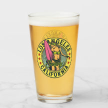 Los Angeles California Surfarflicka Öl