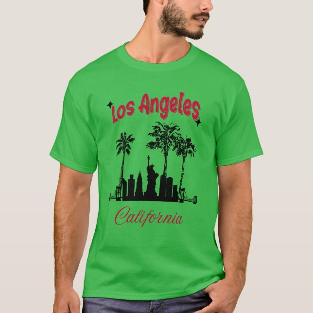 Los Angeles California T Shirt (Framsida)