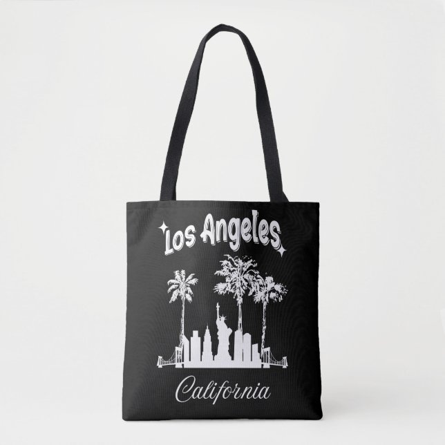 Los Angeles California Tote Tygkasse (Framsida)