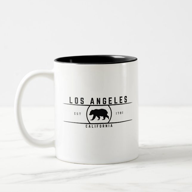 Los Angeles California Två-Tonad Mugg (Vänster)