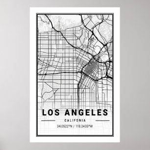 Los Angeles California USA Cities Travel City Kart Poster
