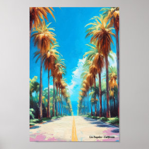 Los Angeles California USA Vintage resor Poster