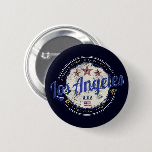 Los Angeles California USA Vintage Väster Kusten Knapp