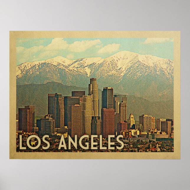 Los Angeles California Vintage resor Poster (Framsidan)