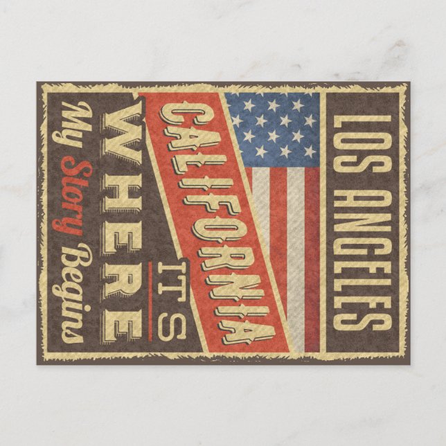 Los Angeles California Vykort (Framsida)