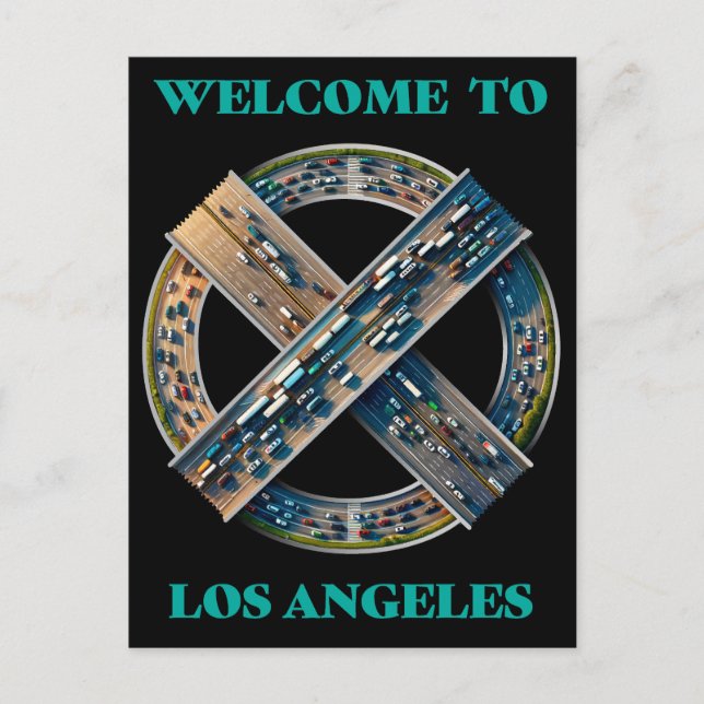 Los Angeles California Vykort (Framsida)