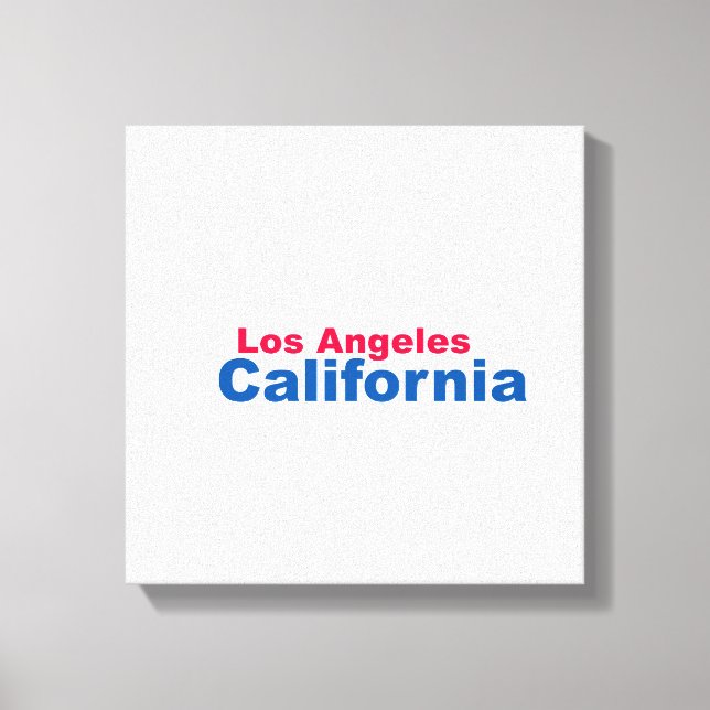 Los Angeles, California Wrapped Canvas (Framsida)