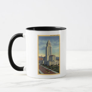 Los Angeles CaliforniaA beskådar av stadshus Mugg