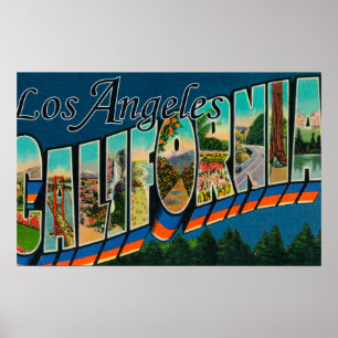 Los Angeles, CaliforniaLarge Brev Scenes Poster