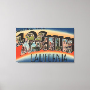 Los Angeles CaliforniaLarge brevplatser 3 Canvastryck