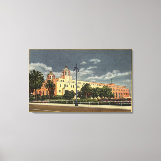 Los Angeles, CaliforniaPost Office—Terminal Canvastryck (Framsida)