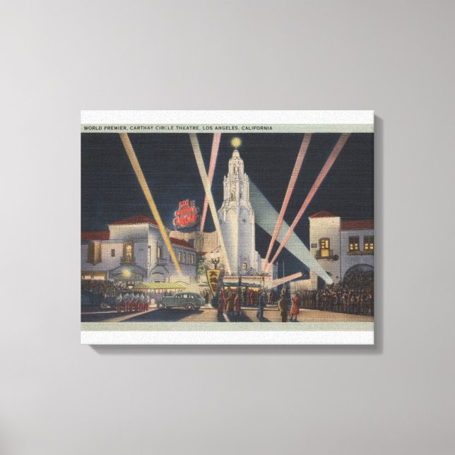 Los Angeles, CAPremier, Carthay Circle Theater Canvastryck (Framsida)