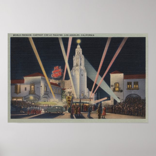 Los Angeles, CAPremier, Carthay Circle Theater Poster (Framsidan)