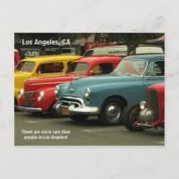 Los Angeles Car Postcard!