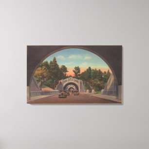 Los Angeles CATunnel beskådar av Elysian parkerar Canvastryck