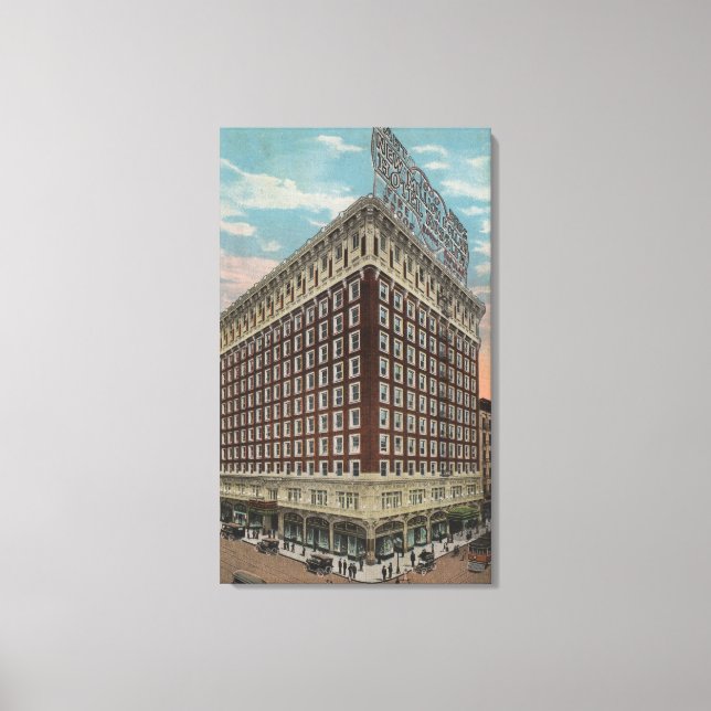 Los Angeles, CAView of the Hotel Rosslyn Canvastryck (Framsida)
