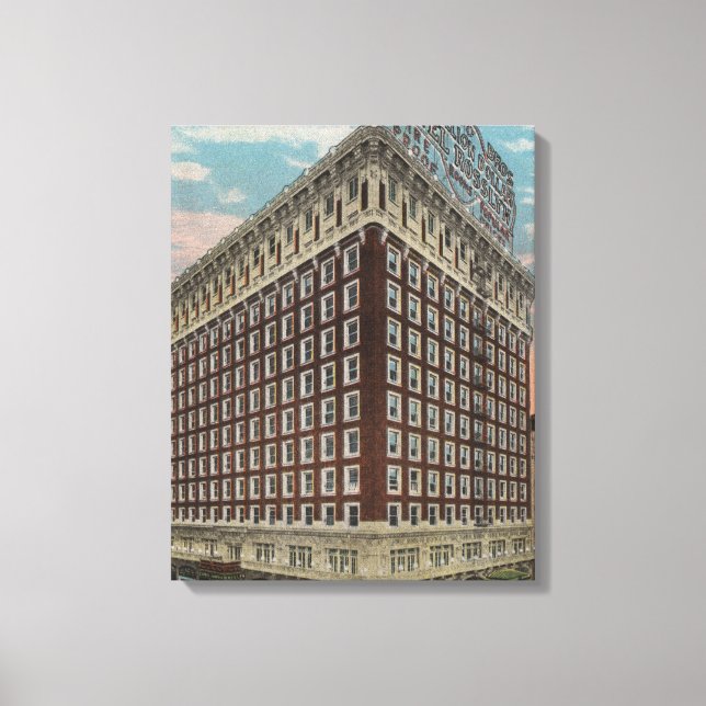 Los Angeles, CAView of the Hotel Rosslyn Canvastryck (Framsida)
