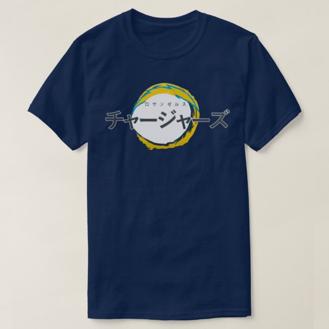 Los Angeles Chargers Anime T Shirt (Design framsida)