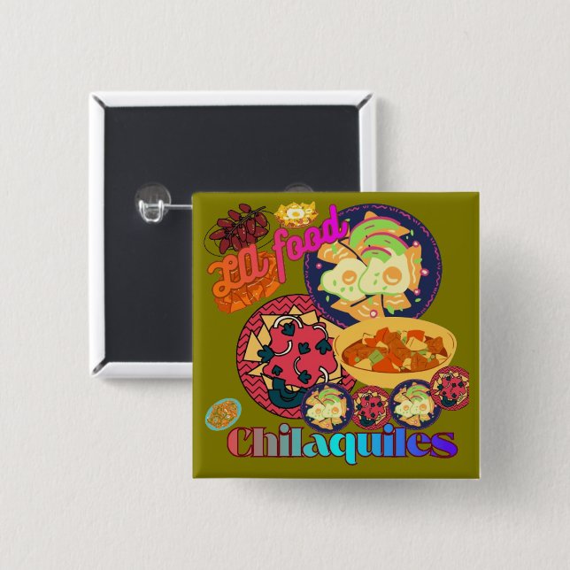 Los Angeles Chilaquiles olive Knapp (Framsida & baksida)