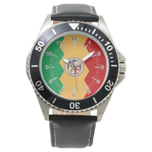 Los Angeles City flagga Armbandsur (Framsida)