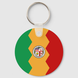 Los Angeles City flagga Keychain Nyckelring