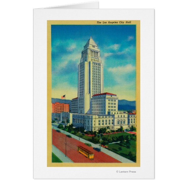 Los Angeles City Hall Hälsningskort (Framsidan)