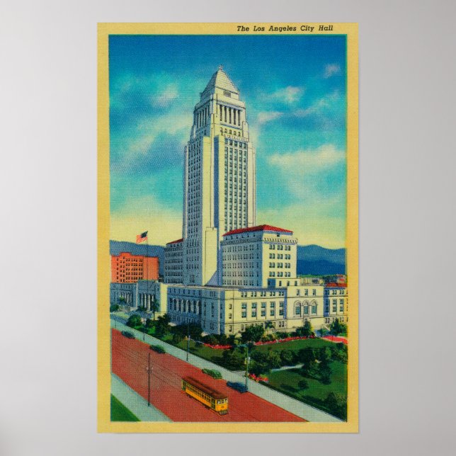 Los Angeles City Hall Poster (Framsidan)