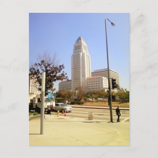 Los Angeles City Hall Vykort (Framsida)