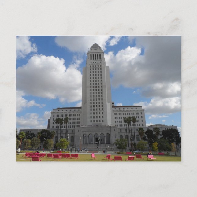 Los Angeles City Hall Vykort (Framsida)