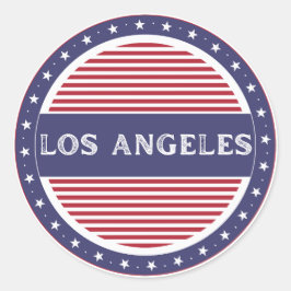 Los Angeles City Pride Emblem – American Identity Runt Klistermärke