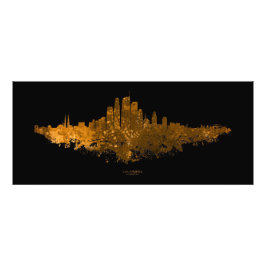 Los Angeles City Skyline - Orange Fototryck