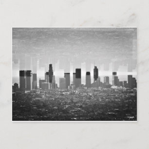 Los Angeles City Skyline Postcard Vykort