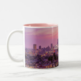 Los Angeles City Skyline Sunset Mugg