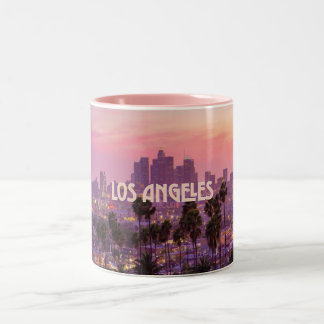 Los Angeles City Skyline Sunset Mugg