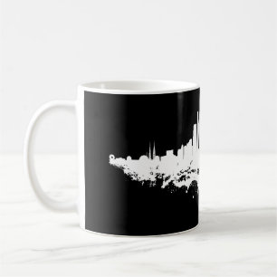 Los Angeles City Skyline Watercolor Kaffemugg