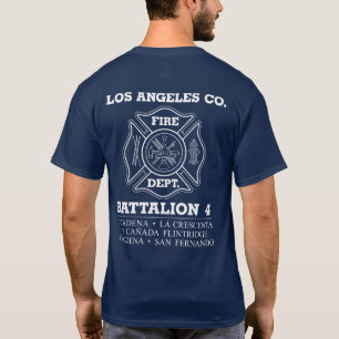 Los Angeles Co Fire Department Battalion 4 T-shirt
