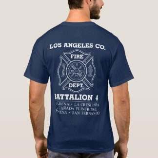 Los Angeles Co Fire Department Battalion 4 T-shirt