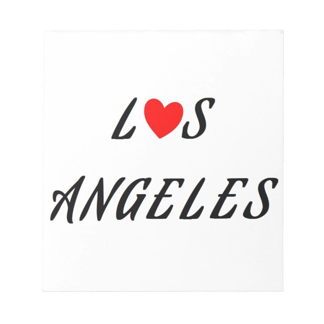 Los Angeles coeur rouge Anteckningsblock (Framsida)