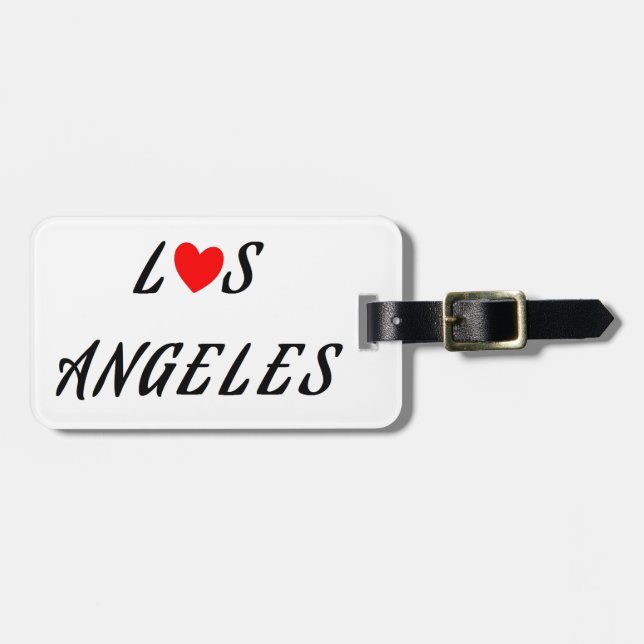 Los Angeles coeur rouge Bagagebricka (Horisontell Framsida)